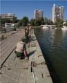 Расклопљен понтонски мост на Лиду